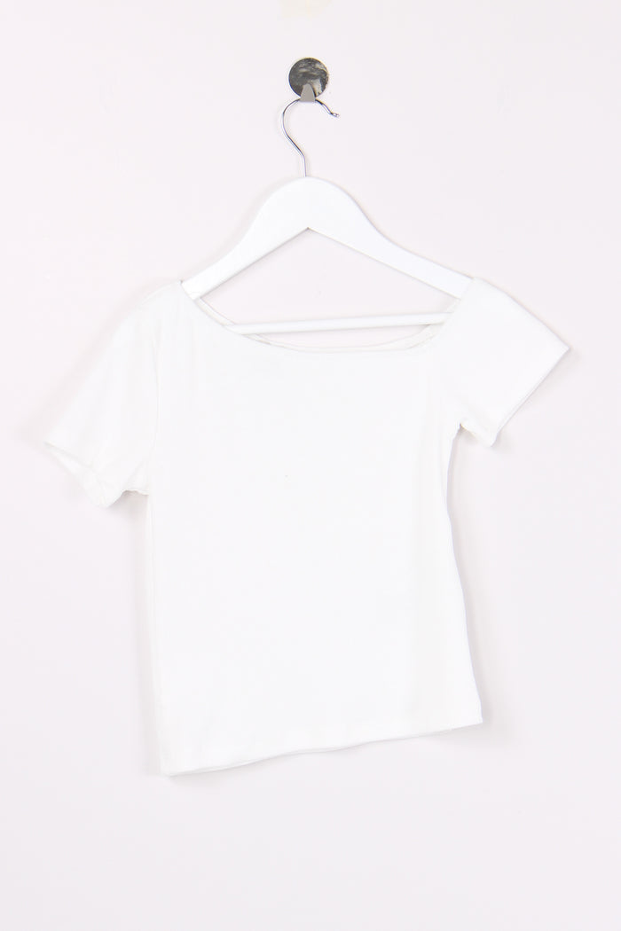 T-shirt Asimmetrica Costina Off White