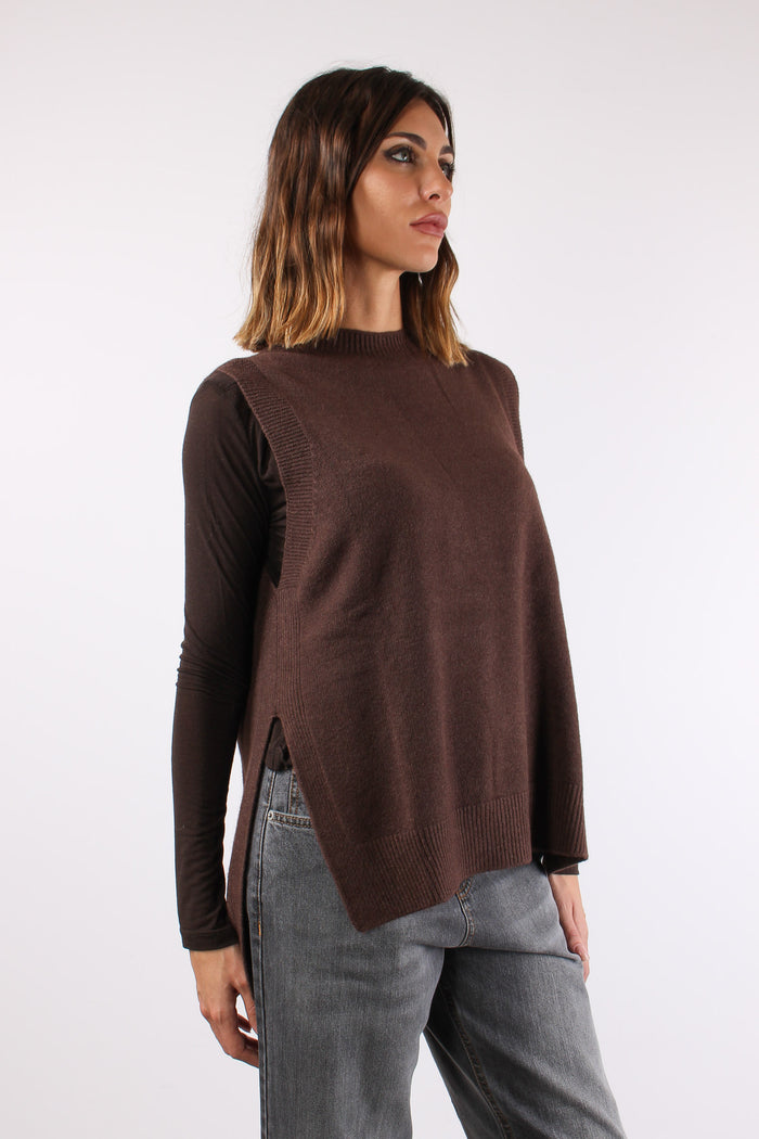 Gilet Viscosa Spacchetti Potting Soil-6
