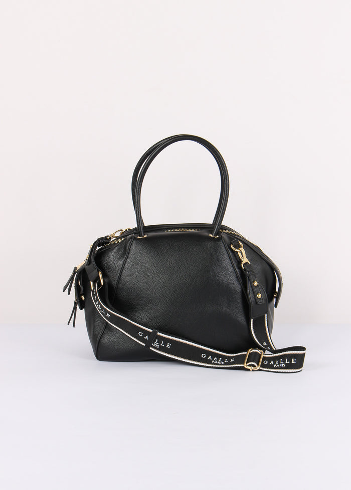 Maxi Duffle Tracolla Logo Nero-3