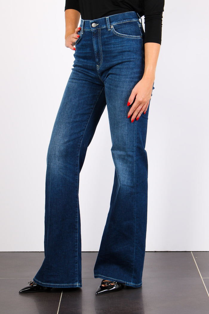 Amber Denim Palazzo Denim Medio-5