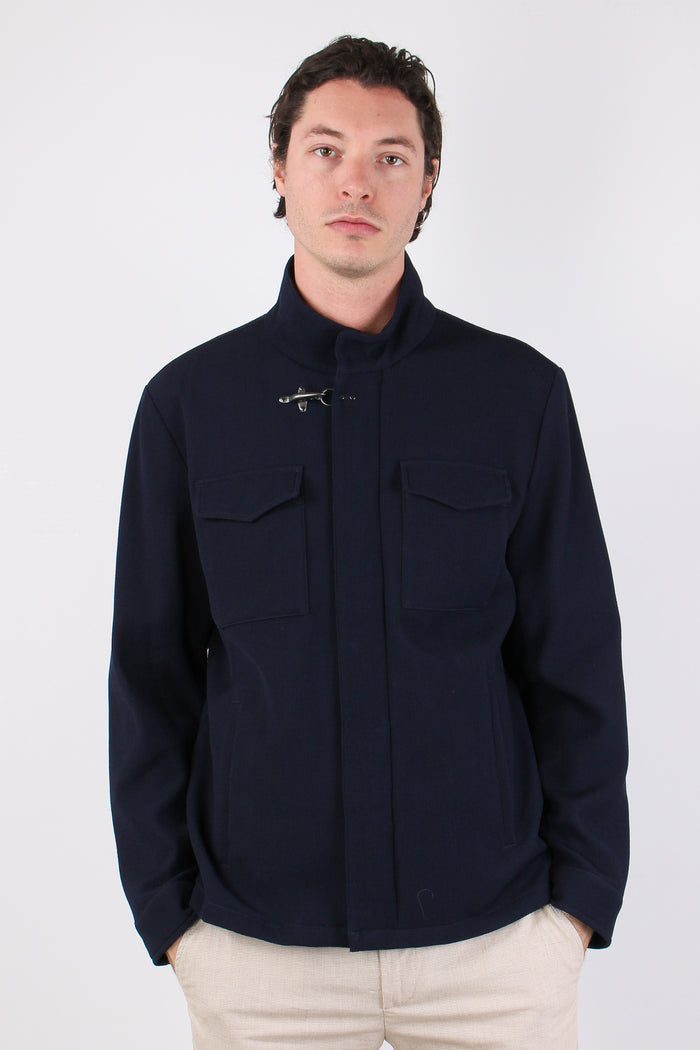 Feel Jacket Punto Milano Blu-3