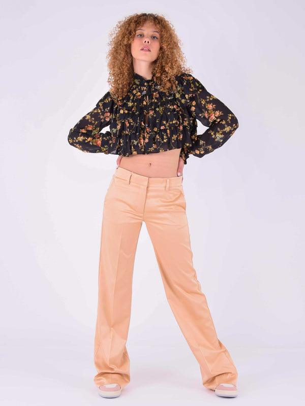 Pantalone Raso Palazzo Champagne