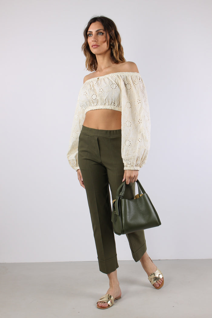 Pantalone Dritto Risvolto Militare-5