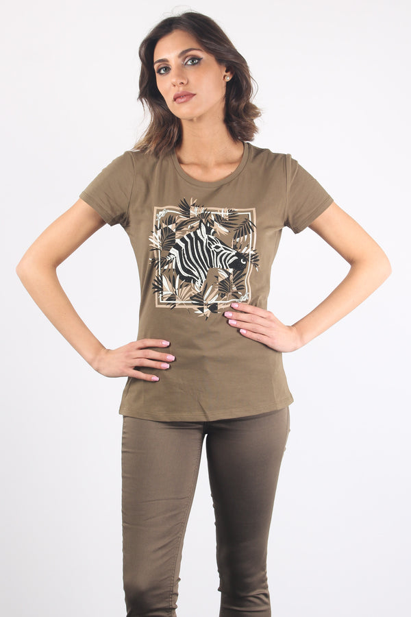 T-shirt Stampa Zebra Olivand Zebra
