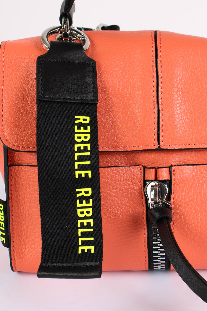 Chloe Mini Cartella Zip Centrale Papaya-4