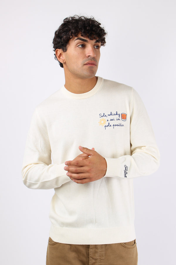 Girocollo Sole Pole Position Bianco-2