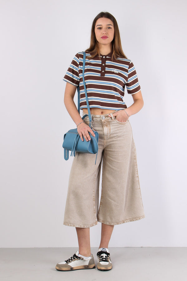 Polo Crop Riga Logo Moka-2