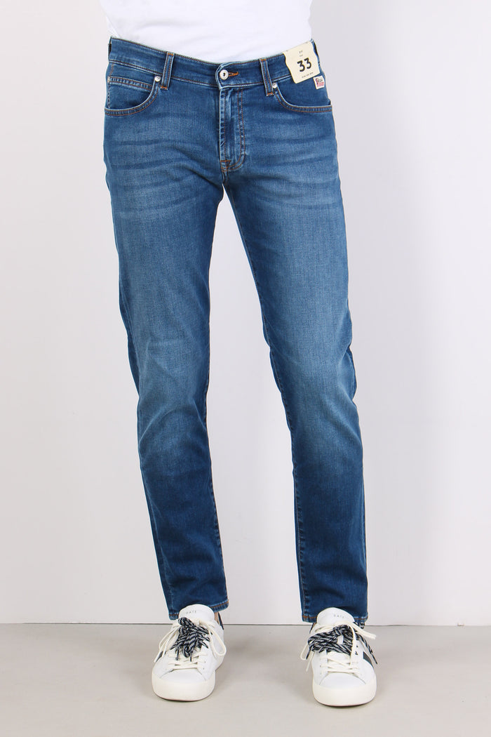 Denim Slim Fit Denim Medio-3