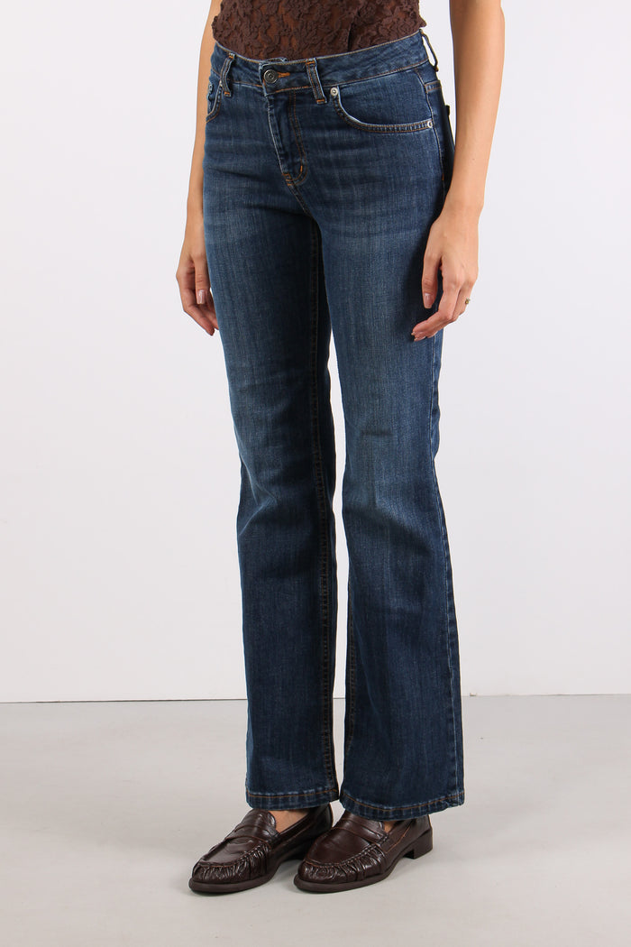 Denim Flare Denim Scuro-3