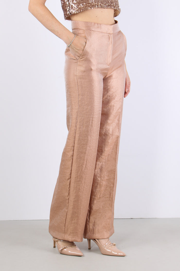 Pantalone Fluido Spalmato Blush-7