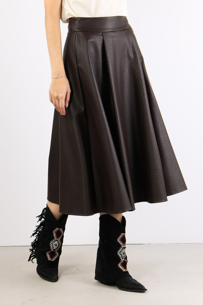 Gonna Ruota Ecopelle Moro-2