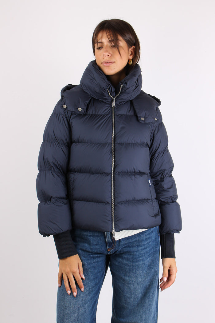 Cappa Manicotto Cappuccio Night Blue-4