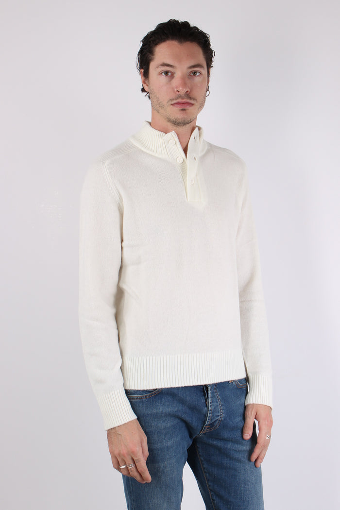 Collo Alto  Cotone Off White-6