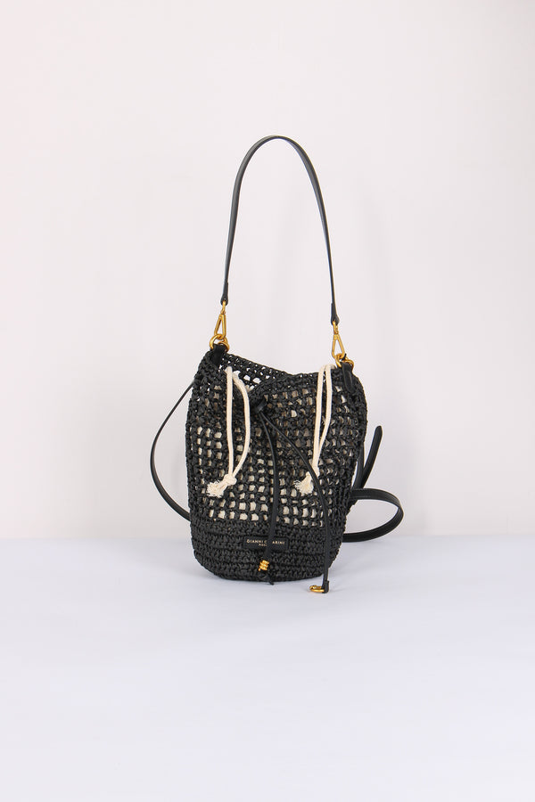 Nefeli Secchiello Paglia Nero