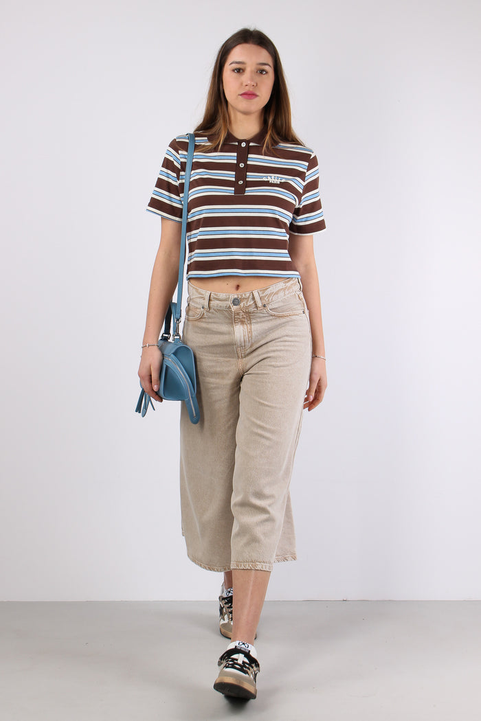Polo Crop Riga Logo Moka-5