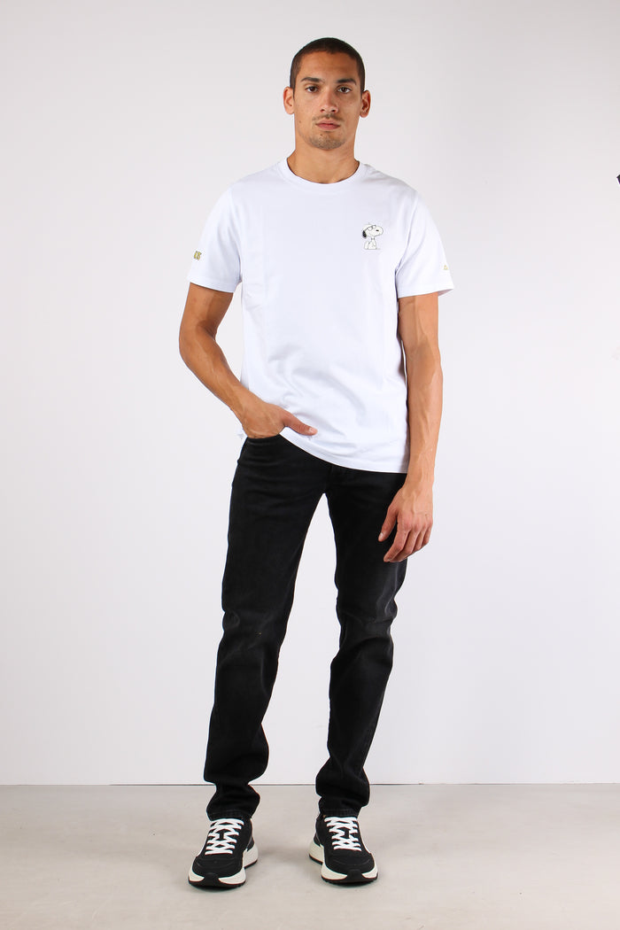T-shirt Logo Laterale Bianco