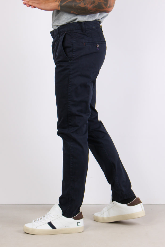 Pantalone Cropped Taschino Blu-6