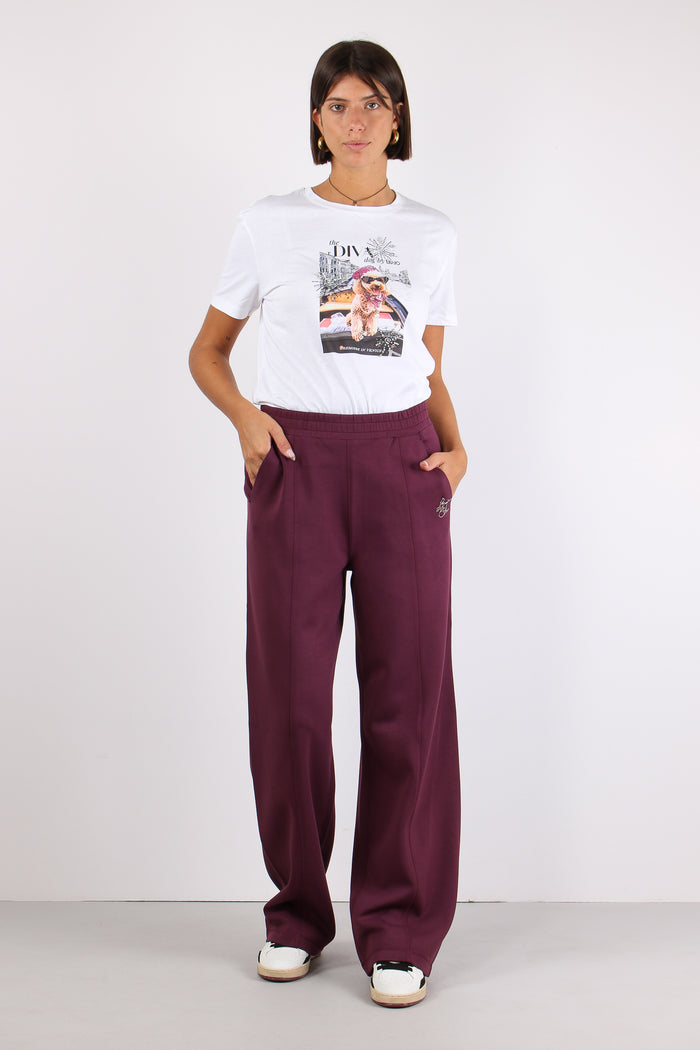 Pantalone Palazzo Scuba Red/amburgine-3