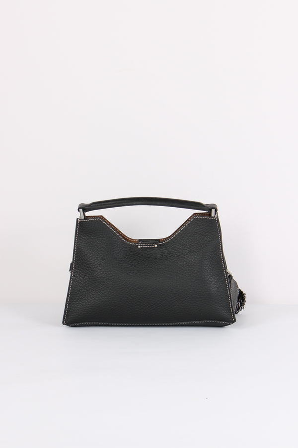 Aurora Shopping Trapezio Small Nero/castoro