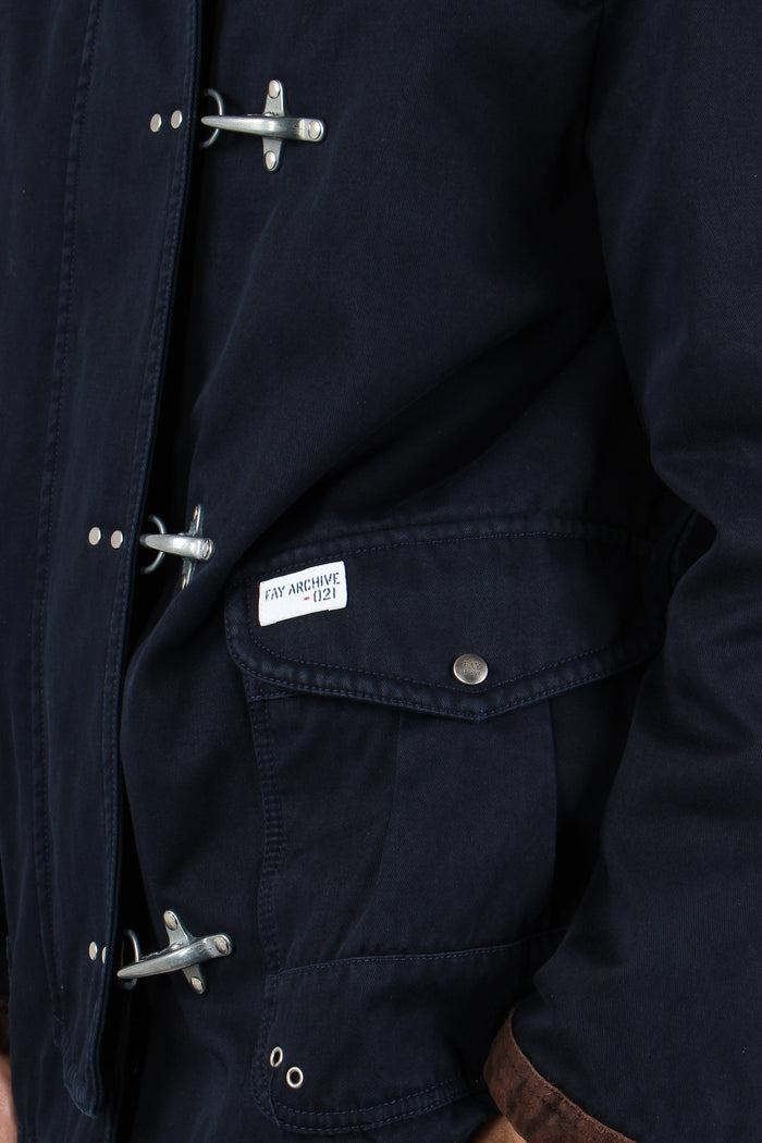 Cappotto 4 Ganci Canvas Blu-11