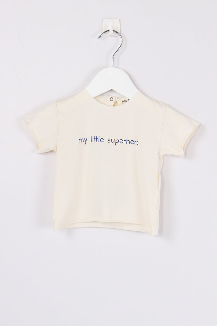 T-shirt My Little... Naturale/blu