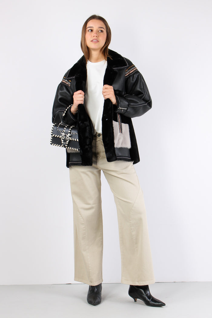 T-shirt Taschino Inserto Check Off White-6