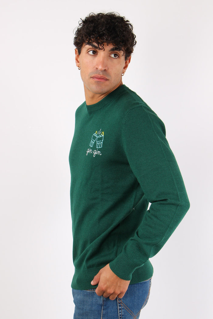 Girocollo Gin Gin Verde-3