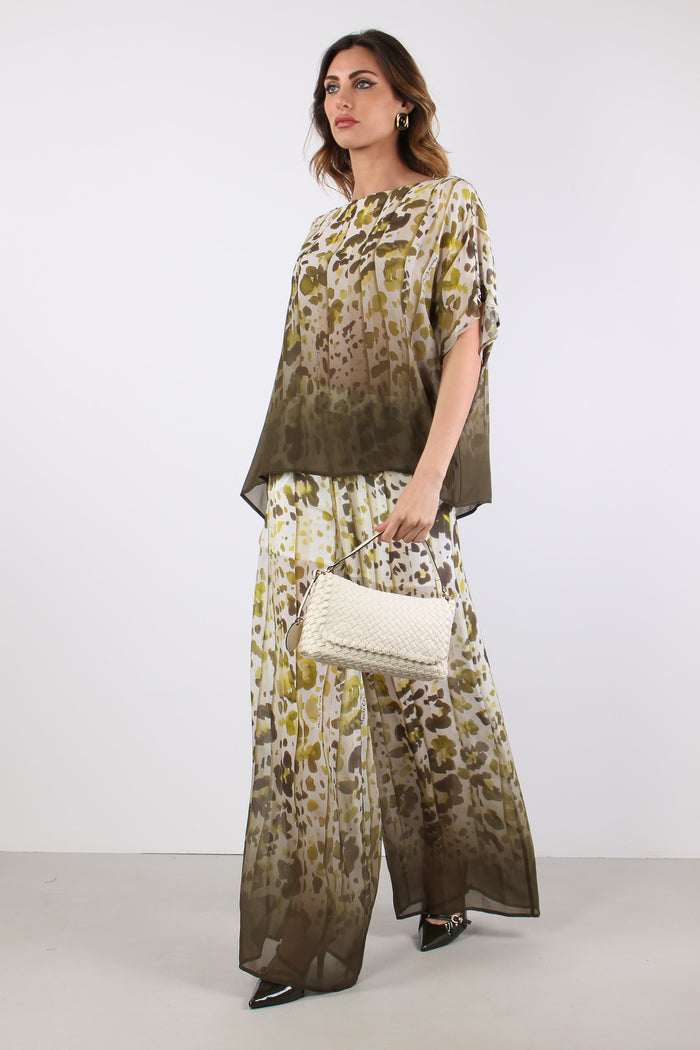 Blusa Pieghe Fantasia Edera-5