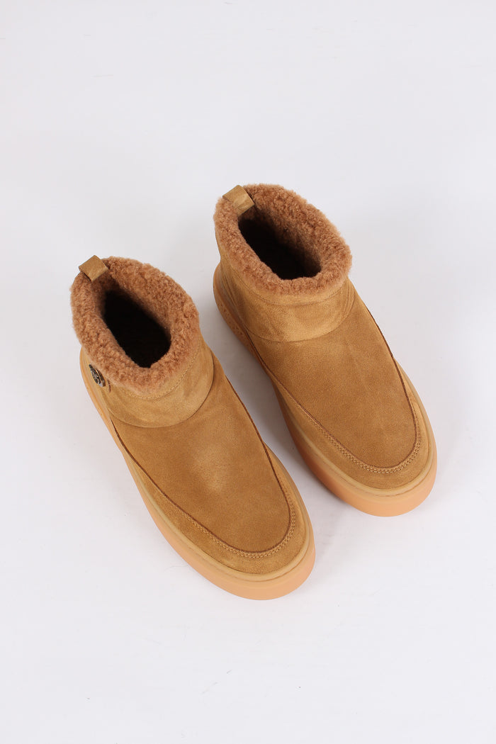 Yoko Mid Sneakers Suede Cognac-4