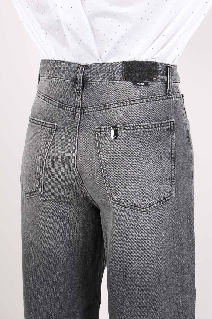 Jeans Baggy Wide Denim Grey Candy-5