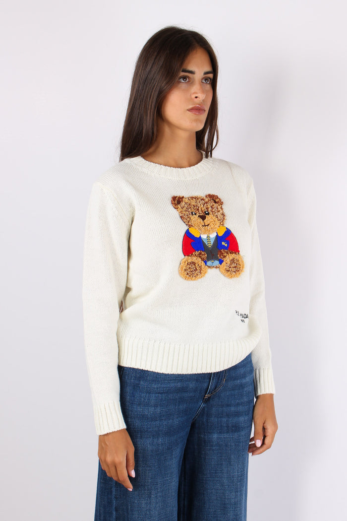 Pullover Orsetto White-9