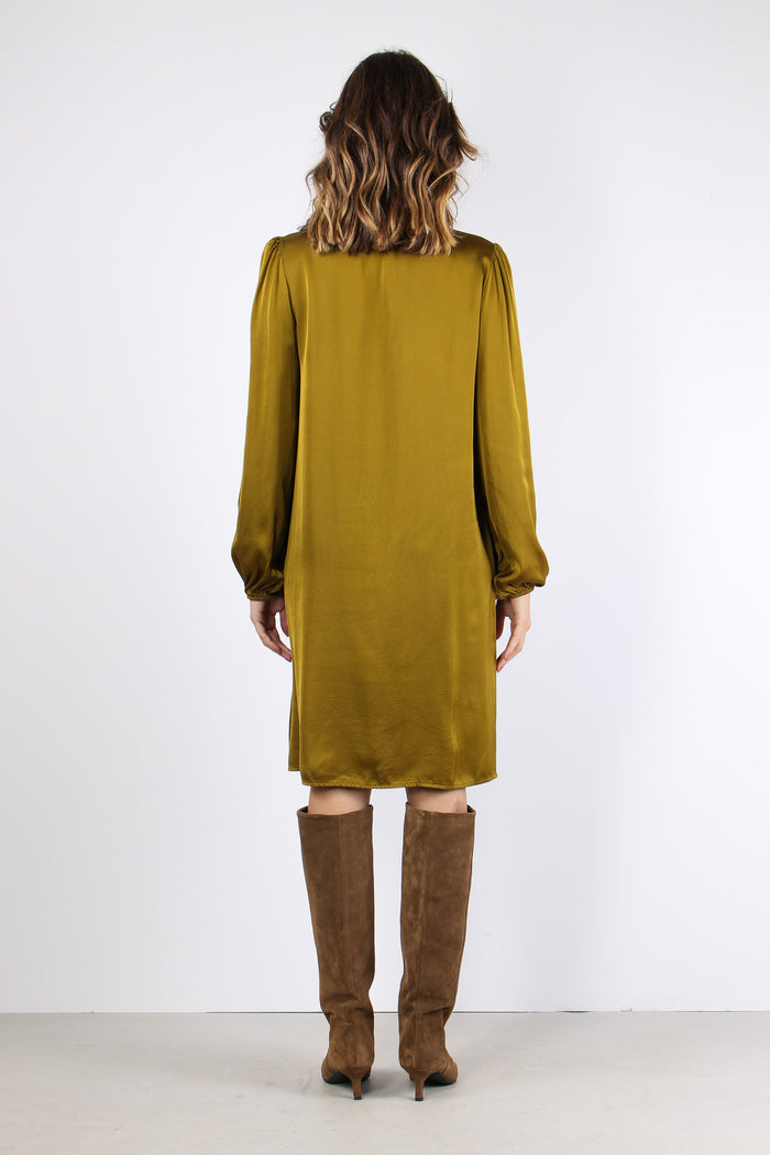 Abito Fiocco Viscosa Olio-4