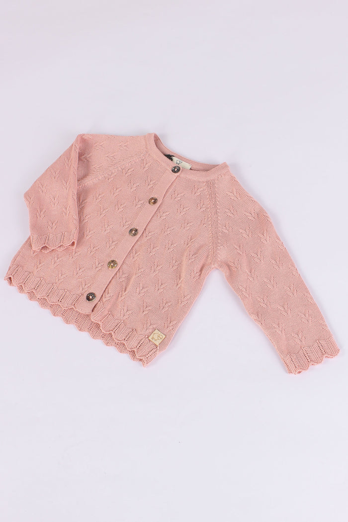 Cardigan Motivo Spiga Cipria-4