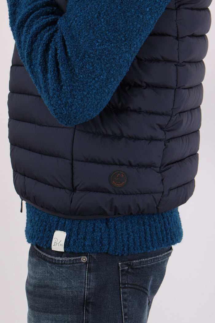 Rhus Gilet Piuma Blue Black-8