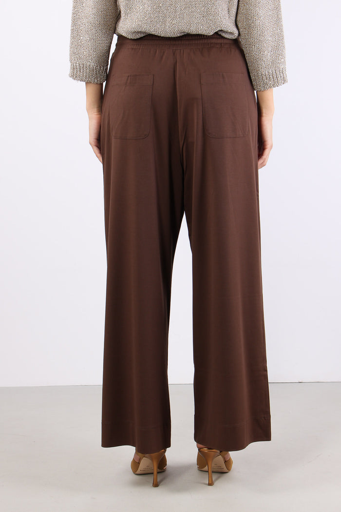 Modico Pantalone Cropped Punto Cioccolato-4