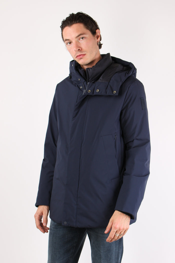 Giubbotto Nylon Liscio Midnight Blue-7