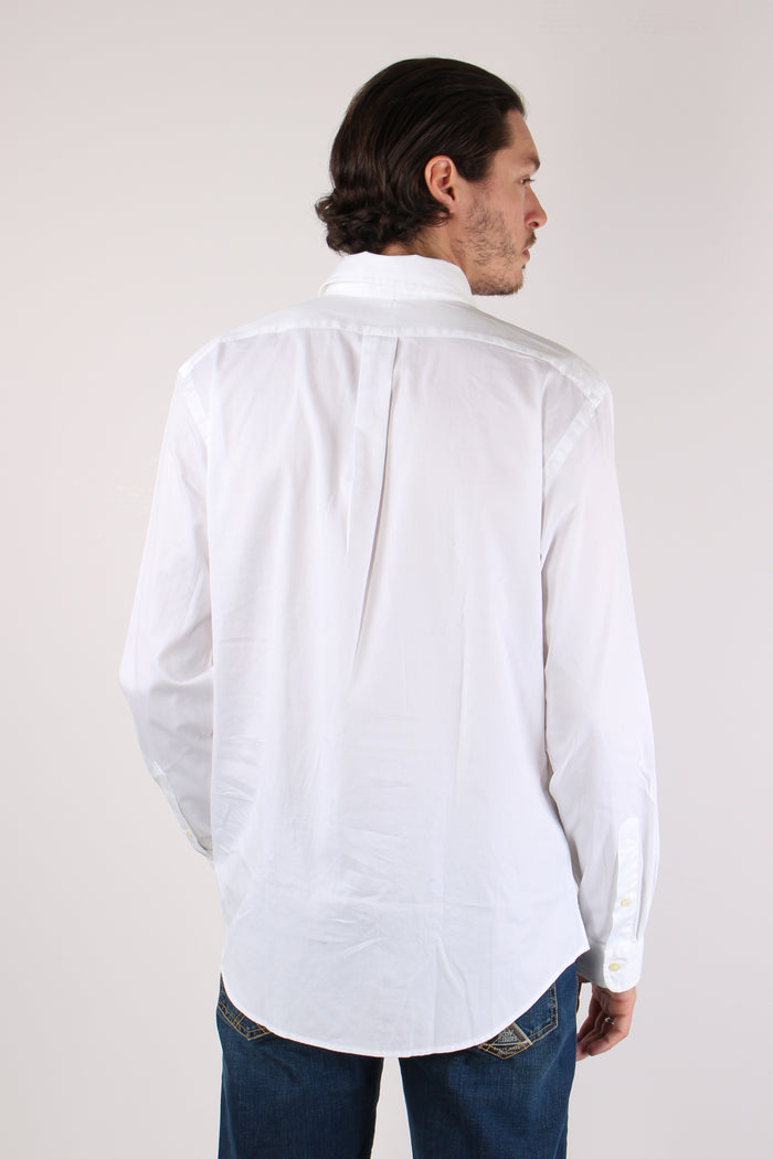Camicia Custom Cotone Leggero White-4