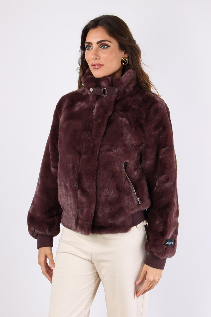 Bomber Gancio Collo Chocolate Bean-6