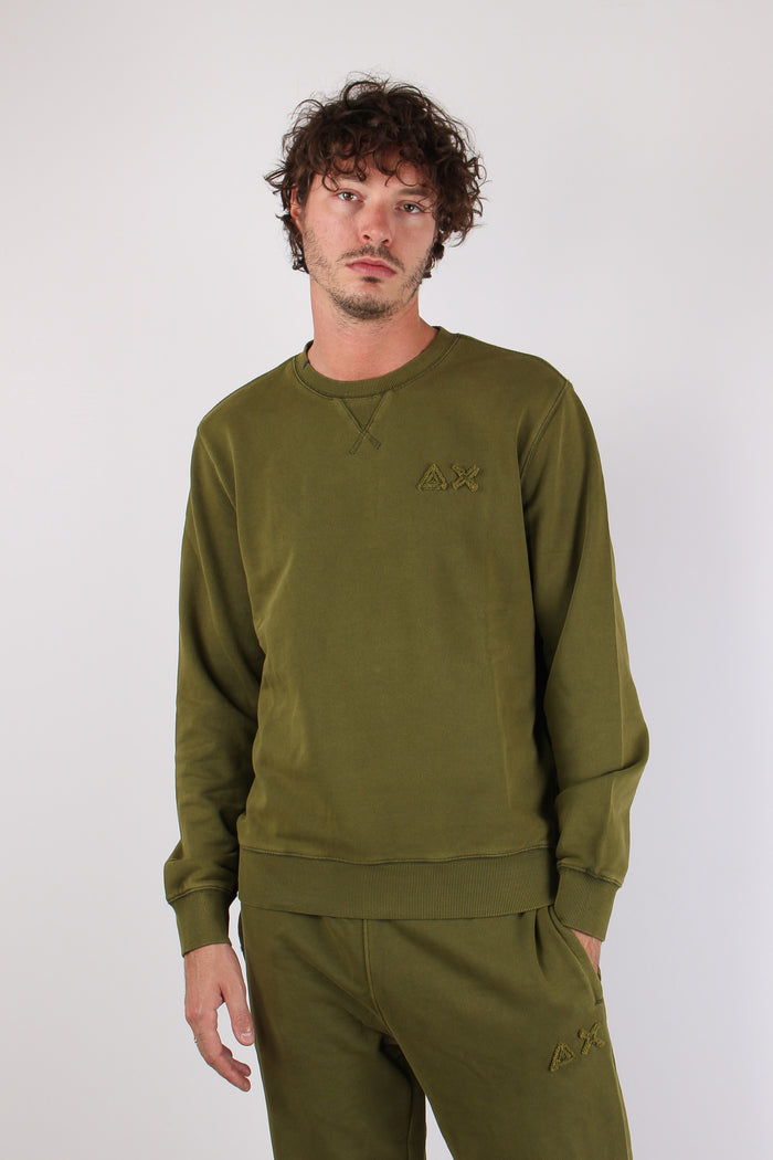 Felpa Girocollo Delavee Militare-2