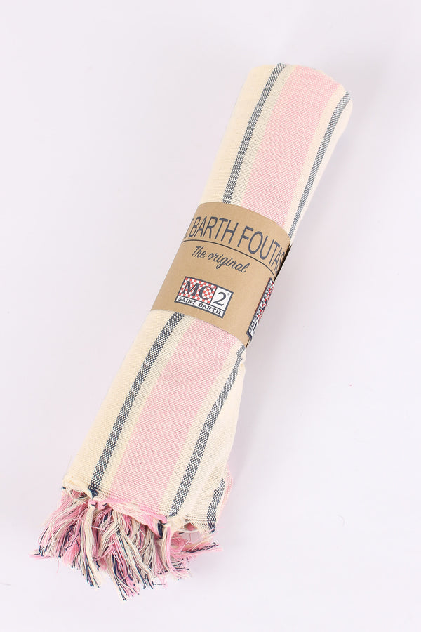 Foutas Righe Rosa/bianco
