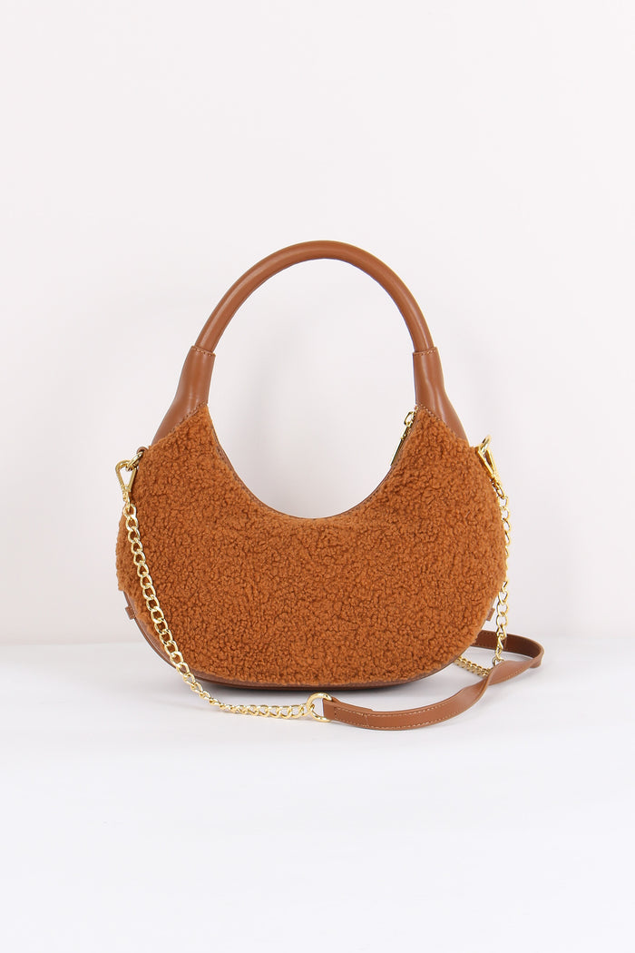 Mezza Luna Teddy Cuoio-3