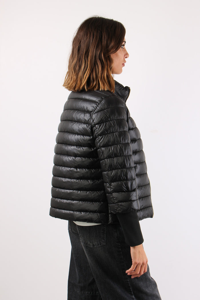 Piumino Nylon Cangiante Nero-6