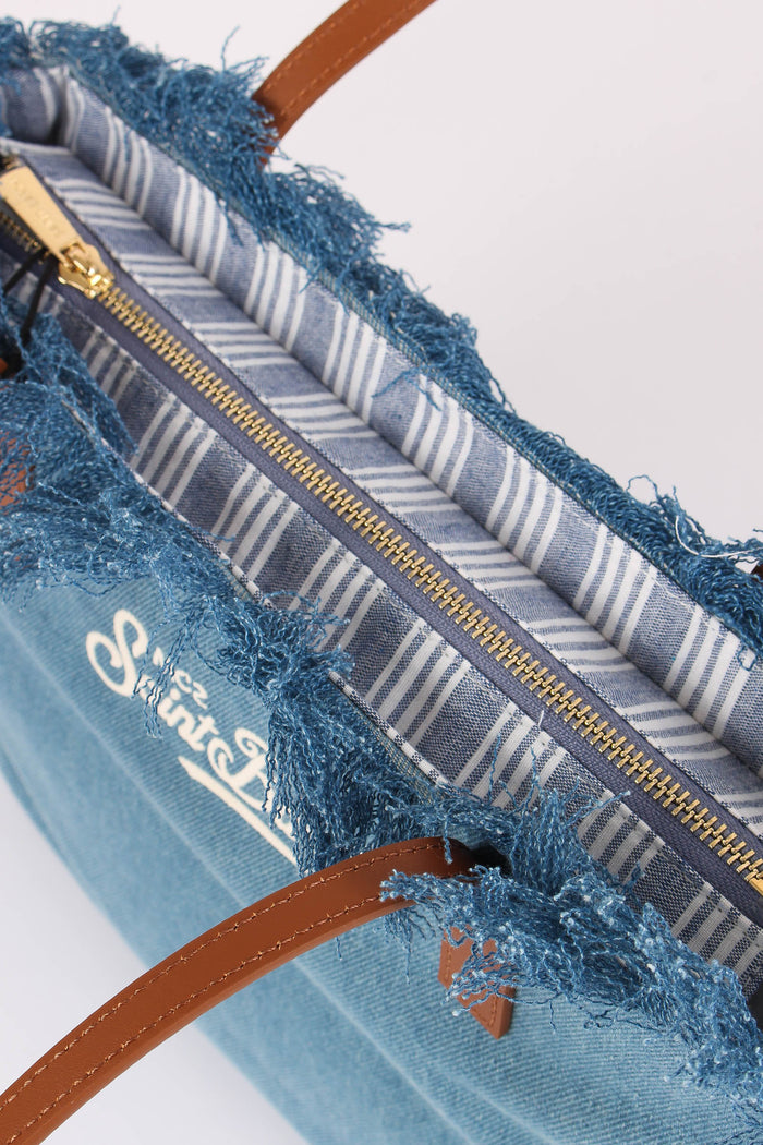 City Bag Mid Frange Denim-5