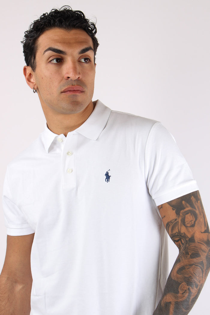 Polo Slim Fit Stretch White-7