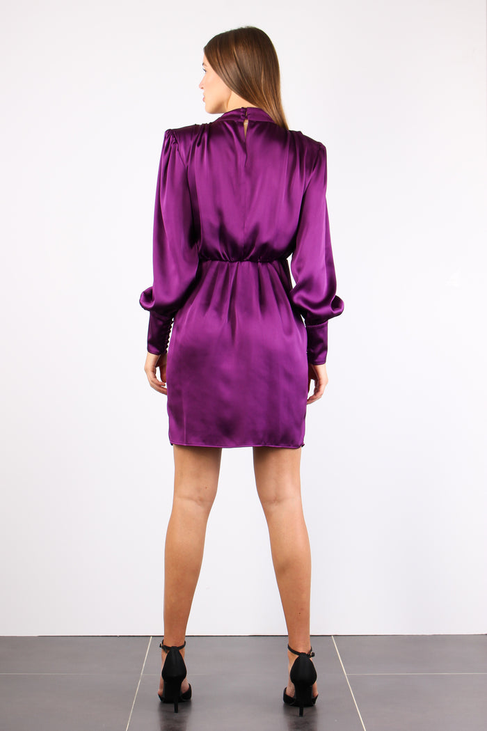 Abito Raso Fiocco Collo Dusty F.-4