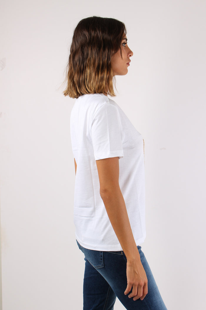 T-shirt M/m Stampa Leopard Fame-7