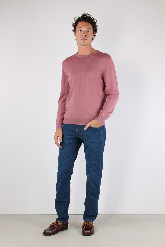 Mgalia Girocollo M/l 100% Cotone Salmone-5