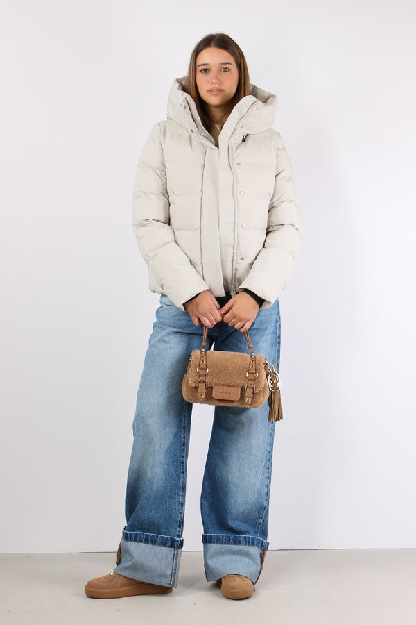 Arena Piumino Collo In Piedi Beige