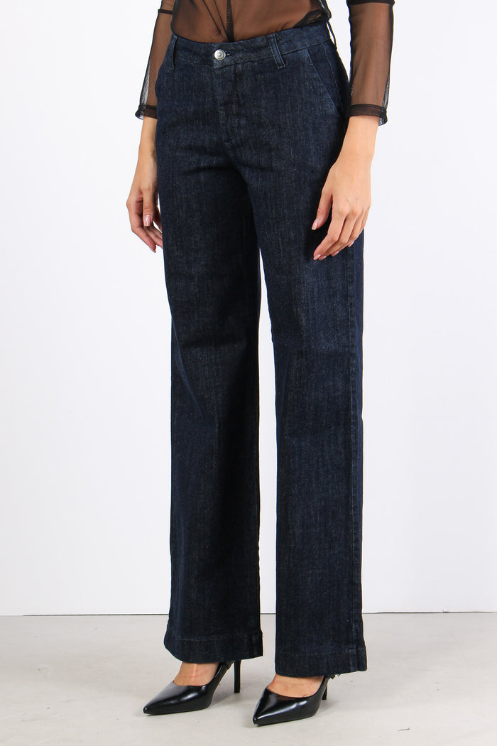 Chino Tasca America Gamba Drit Denim Scuro-3