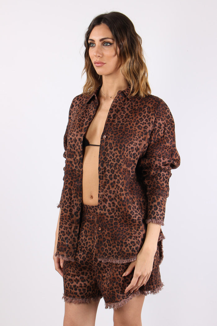 Camicia Lino Animalier Leopard-3